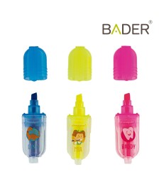 Subrayador fluorescente Mia, Dino y Baddy - Sticker highlighter Bader BADER®️ DENTAL