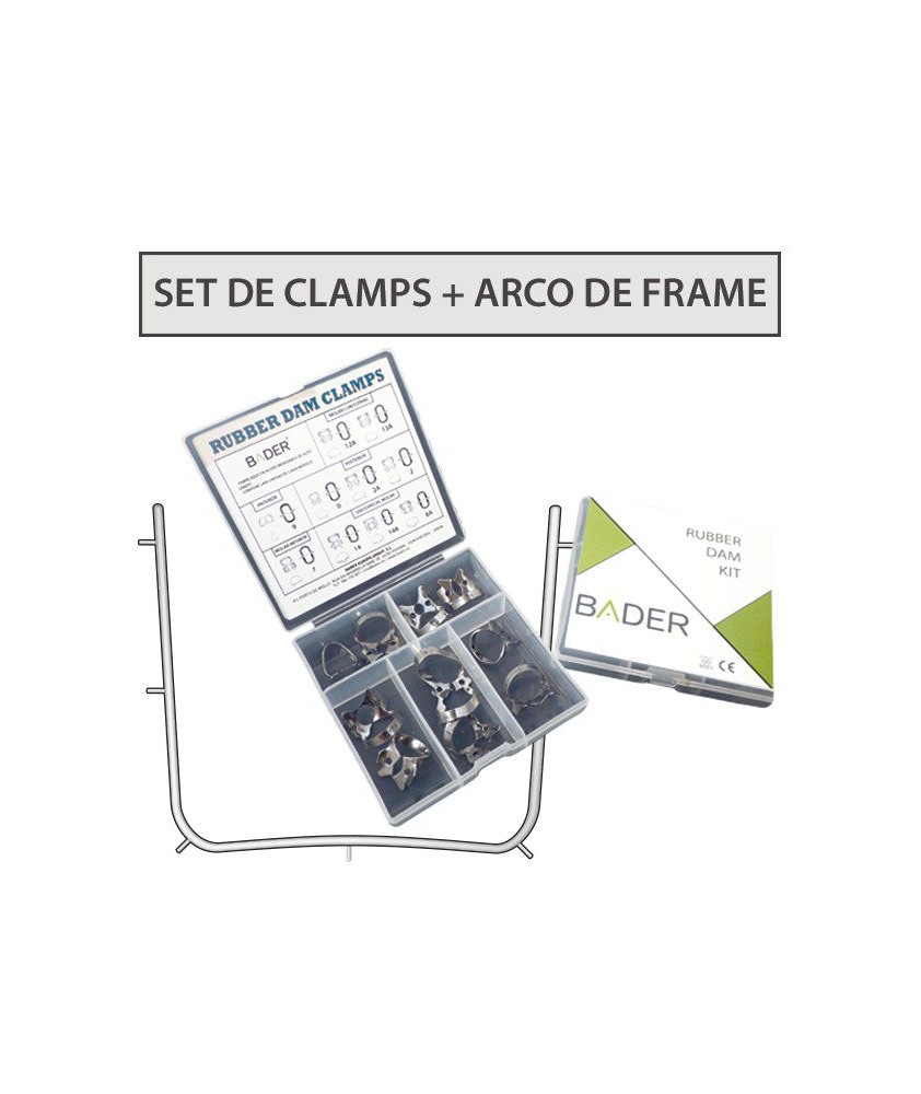 Set de Clamps+ Arco de Frame BADER® DENTAL